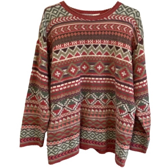 Sigrid Olsen Women’s Multicolored Sweater Size Large - Picture 2 of 8